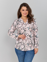 Блузка БЛ-22/бежевыйремни-цепи