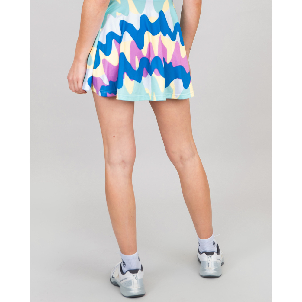 ОДЕЖДА ДЛЯ ТЕННИСА Женская, Платье BIDI BADU GOOD VIBES PRINTED 3IN1 .