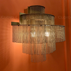 Бра Cloyd ONASSIS W3 / выс. 27 см - хром (арт.20371)