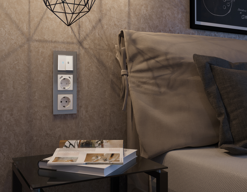 AF330654 Рамка ALFA Platos (Антрацит серый Стекло органическое) 4-ая