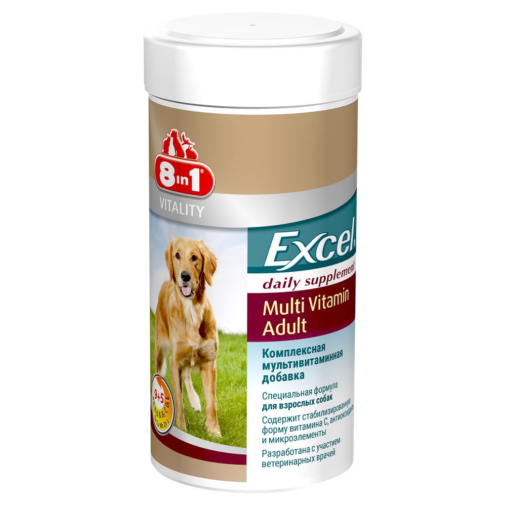 8in1 Excel Multi Vitamin Adult мультивитамины для взрослых собак 70 тб.