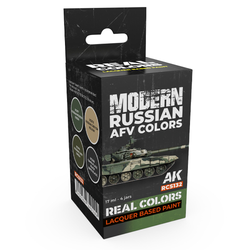 Набор красок AK Interactive Real Colors - Modern Russian AFV Colors