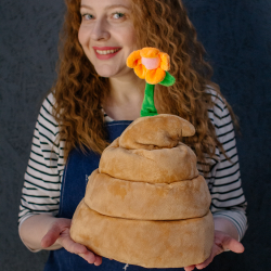 Забавная шапка "Танцующий цветочек"