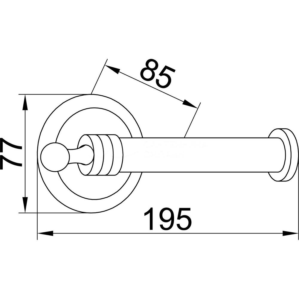 Держатель туалетной бумаги Boheme Hermitage 10395 Chrome