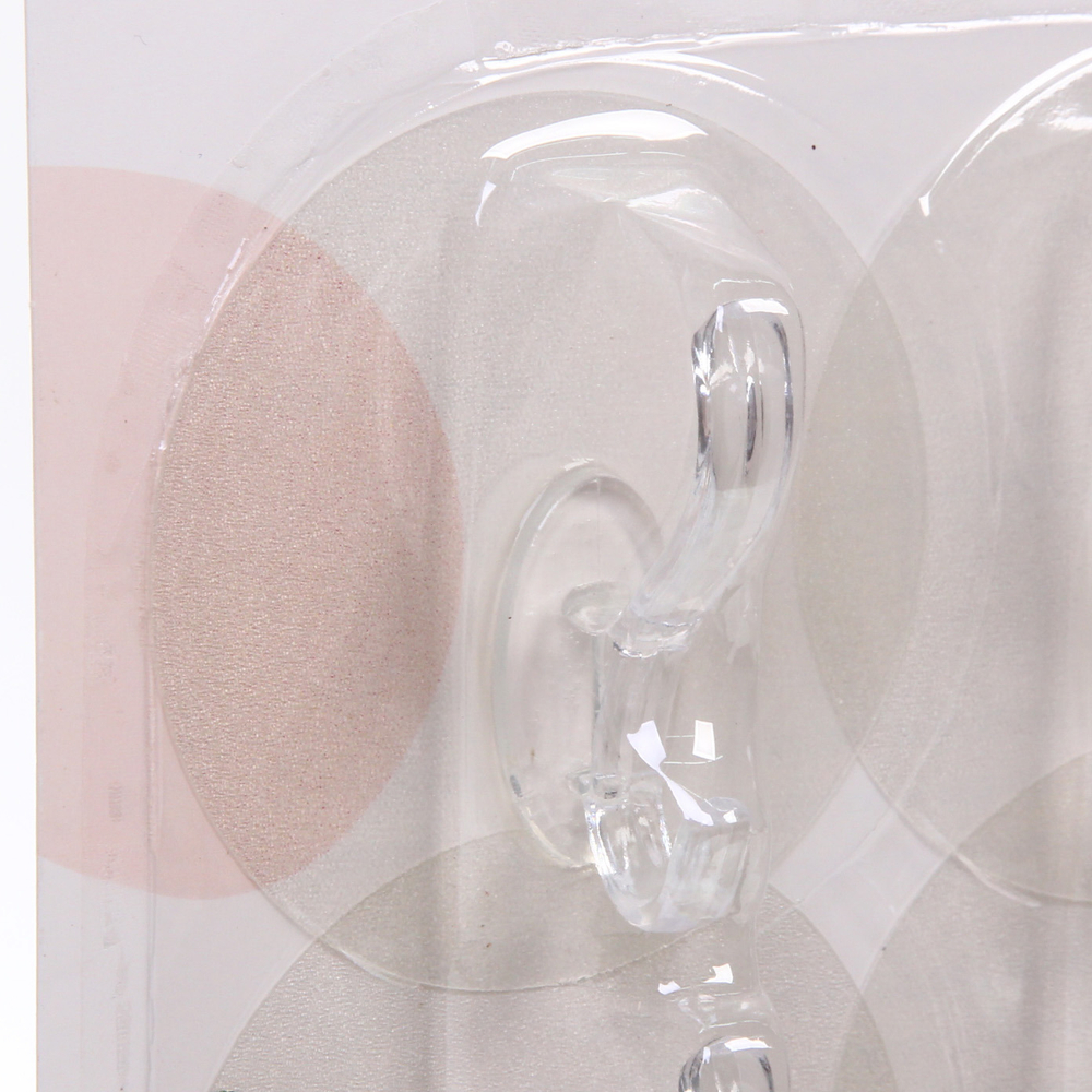 Крючки в наборе 6шт на липкой основе «БАСТОФ», форма круг, нагрузка 3кг/8см