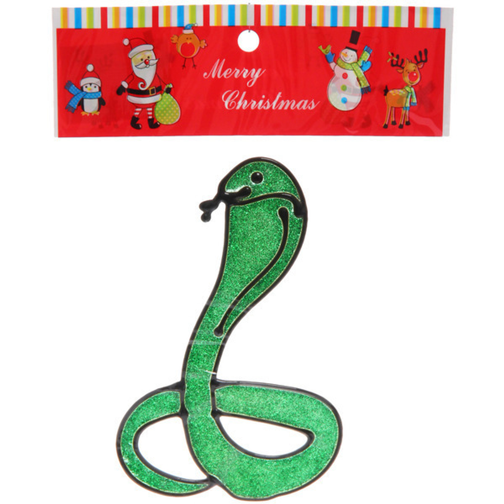 Наклейка на стекло «Дымчатая змея» 15*20 см