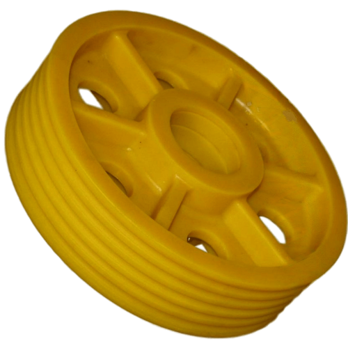 Отводной блок противовеса, полиамидный, 400x5x10, подшипник 6211, с осью диаметр 55 мм