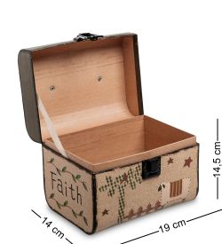 WG-38/1-B Коробка подарочная «Сундук» цв.хаки