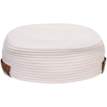 Корзинка плетёная интерьерная «ФРЕТТА», цвет светло-серый, 30*21*14см, (лейбл селфи)