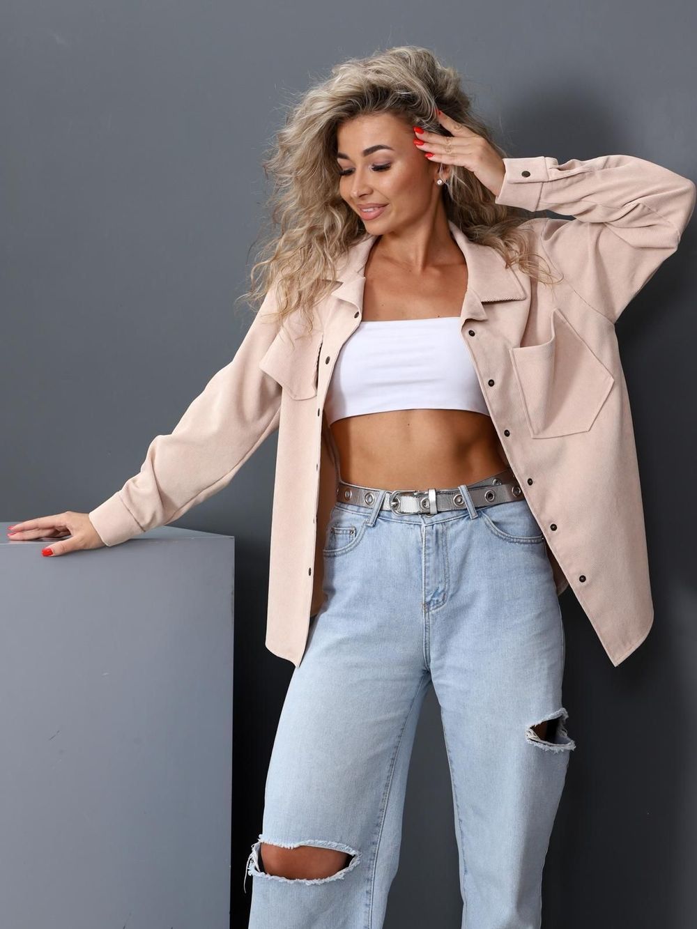 Ниса - рубашка бежевый Iv-capriz (Акция)