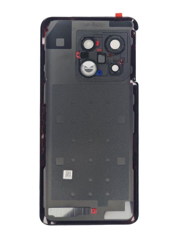 Задняя крышка для OnePlus 10 Pro черная (Volcanic Black) со стеклом камеры