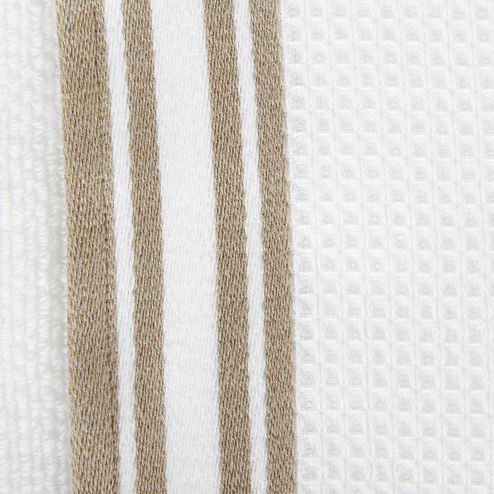 Полотенце 100х150 Hamam Tosya белое с коричневым