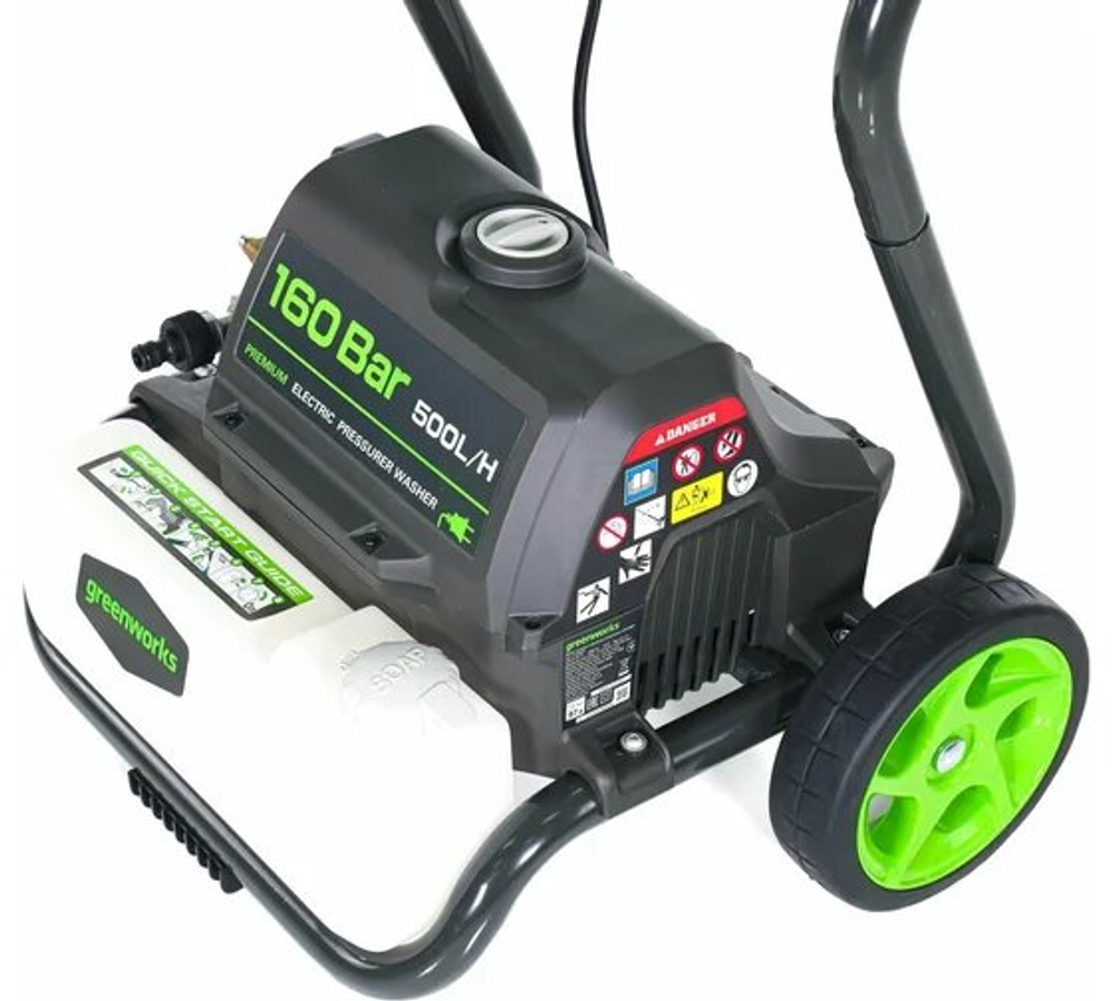 Мойка высокого давления GREENWORKS GPWG8II 2800Вт,160бар,500 л/час.,шланг10 м (5106807)