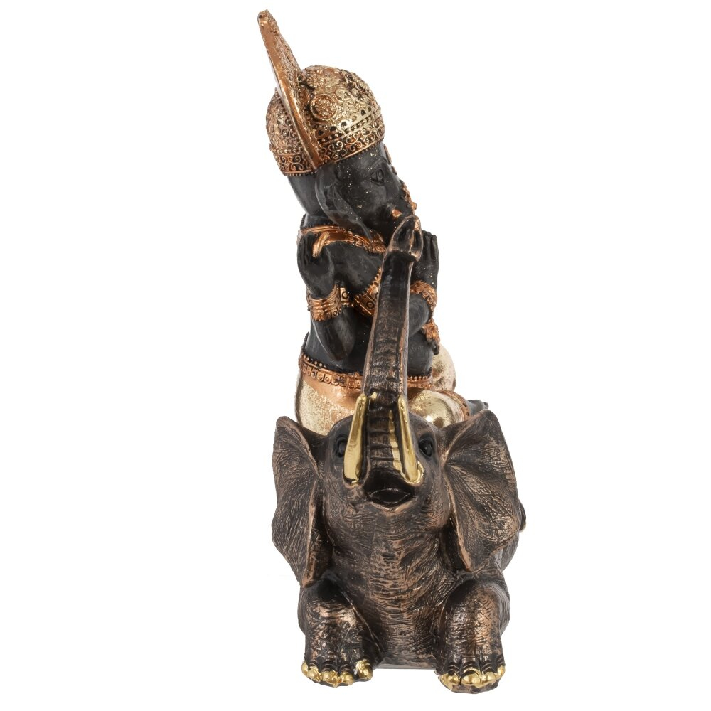 Фигурка декоративная Ганеша на слоне