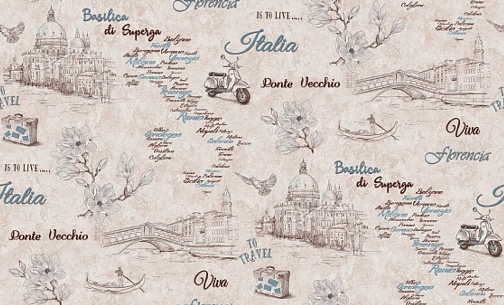 Обои Флоренция 62 флиз.осн горяч.тиснение 1,06х10м