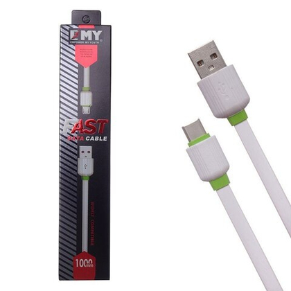 USB cable micro 1m MY-445 2.1А EMY white