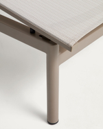 Шезлонг Lesina из алюминия и ткани цвета экрю