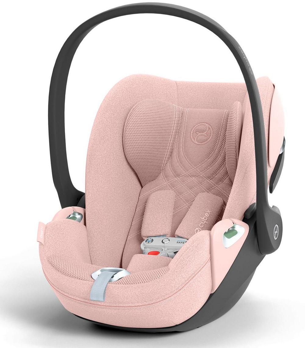 Коляска Cybex Balios S Lux TPE complete Cloud T Peach Pink Plus Base T 4 в 1 Chocolate Brown с дождевиками