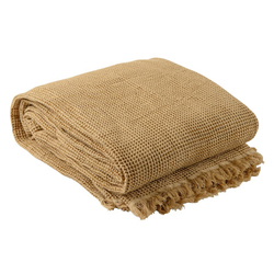 Покрывало вафельное 230х250 Tkano Essential светло-коричневое