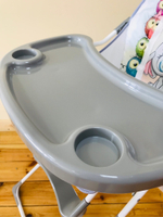 Стульчик для кормления АРТ-1684 (Слон и совы (серый))
