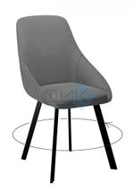 Стул DikLine 246 поворотный опоры чёрные