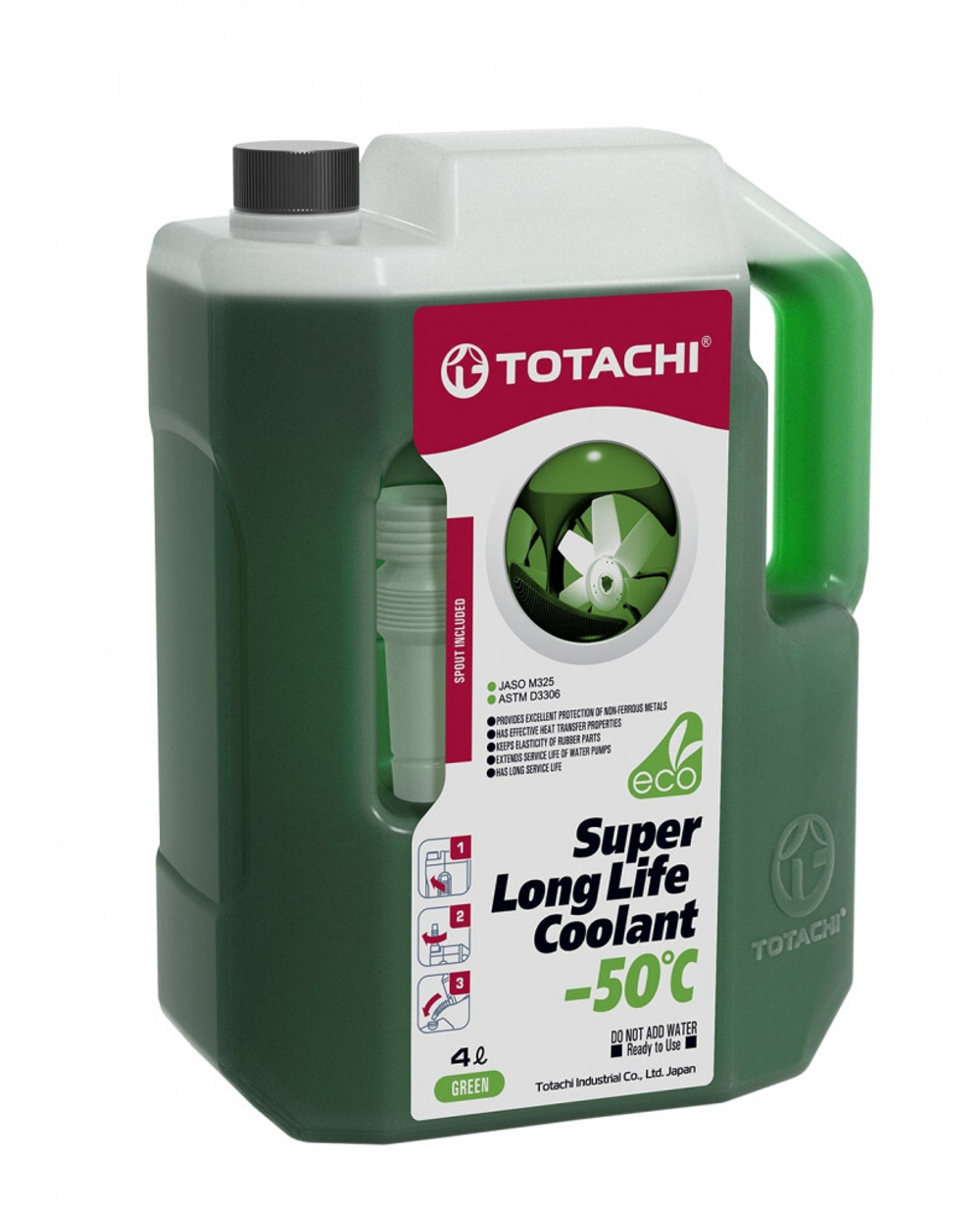 Антифриз зеленый TOTACHI  SUPER LONG LIFE COOLANT Green -50°C  4л