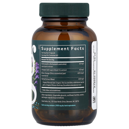 Gaia Herbs, Sinus & Lung Supreme™, 60 капсул Liquid Phyto-Caps®