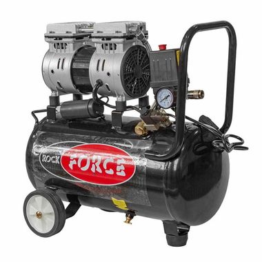 Компрессор поршневой безмасляный с прямым приводом ( 0.75кВт, 8 бар,ресивер 24л, 105л/м, 1380 об/мин, 220В, медная обмотка электродвигателя) RockForce##Rock FORCE RF-20/24I