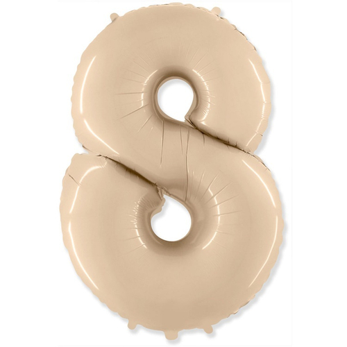 Цифра 8 кремовый 40" в упаковке Fm