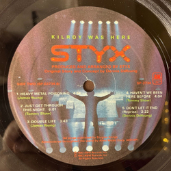Винтажная виниловая пластинка LP Styx Kilroy Was Here (USA 1983)