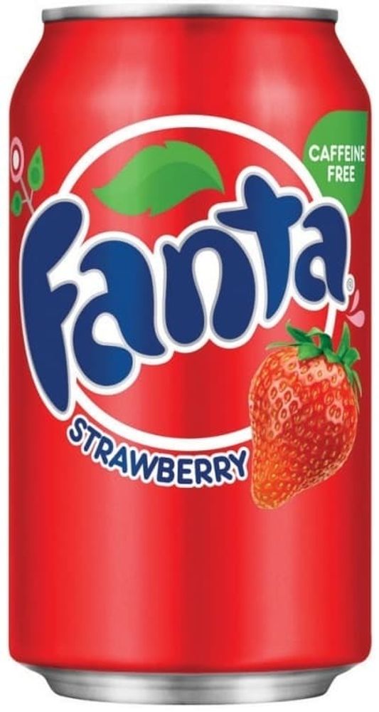 Газированный напиток Фанта Клубника / Fanta Strawberry 0.355 - банка