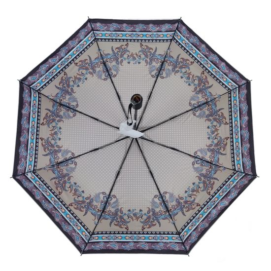 Зонт с серебристым куполом Рисунок внутри 255-В-07