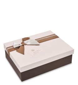 WF-173/2-B Коробка сред., молочный/коричневый