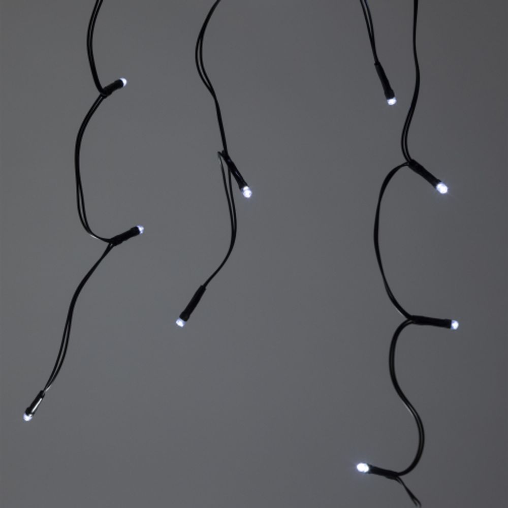 Садовая гирлянда ЭРА ERASF22-29 Бахрома на солнечной батарее холодный свет 2.4*0.5 м