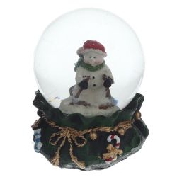 GAEM Фигурка декоративная "Снеговик" в стекл шаре, L6 W6 H8,5 см, 2в.