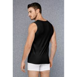 Мужские майка черная  с глубоким вырезом Doreanse 2015