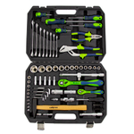 Набор инструментов 76 предметов CrV, 1/2", 1/4" Сибртех