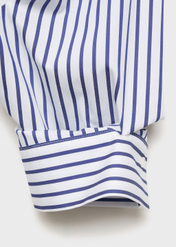 Укороченная рубашка в полоску