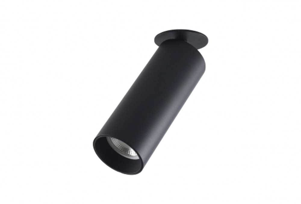 Светильник встраиваемый,  10Вт,  D57хH185мм,  898Лм,  38°,  4000К,  IP20,  Ra &gt;90,  черный RAL9005, блок питания в комплекте