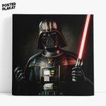 Картина для интерьера Дарт Вейдер на холсте, персонаж саги Звездные Войны, холст с печатью на подрамнике, на стену, Постер Плакат