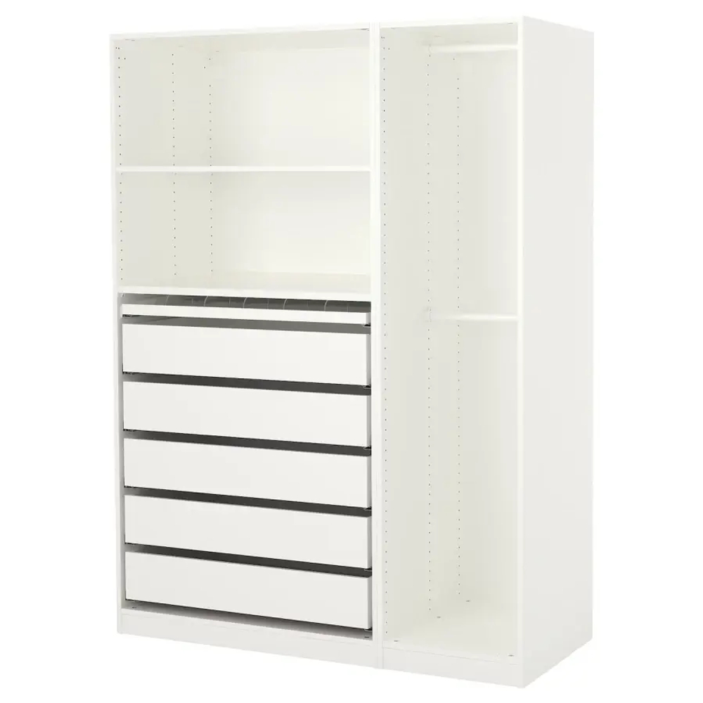 Шкаф - IKEA PAX/ПАКС ИКЕА, 58х150х201,2 см, белый