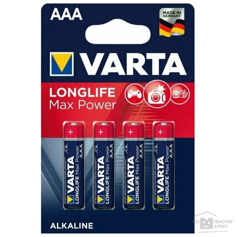 4703 Элемент питания к-т4 VARTA MAX Tech lr03 1/10/50