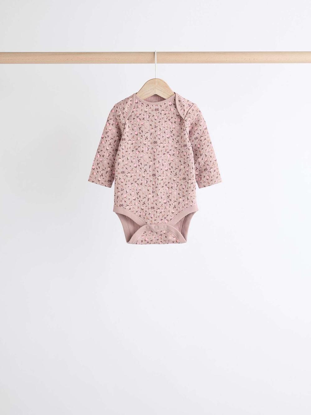 Боди с длинным рукавом для малышей Next K79-555, 5 шт., Молочный, Бежевый