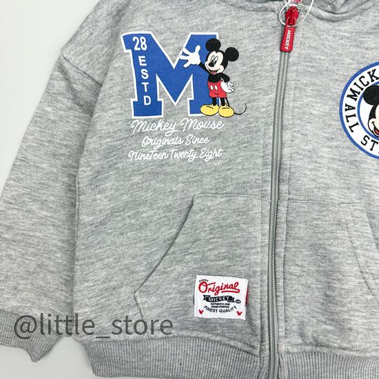 Комплект из футера "Mickey Mouse" серый/черный