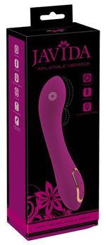 Лиловый вибратор с функцией расширения Inflatable Vibrator - 21,1 см. (Цвет: лиловый)