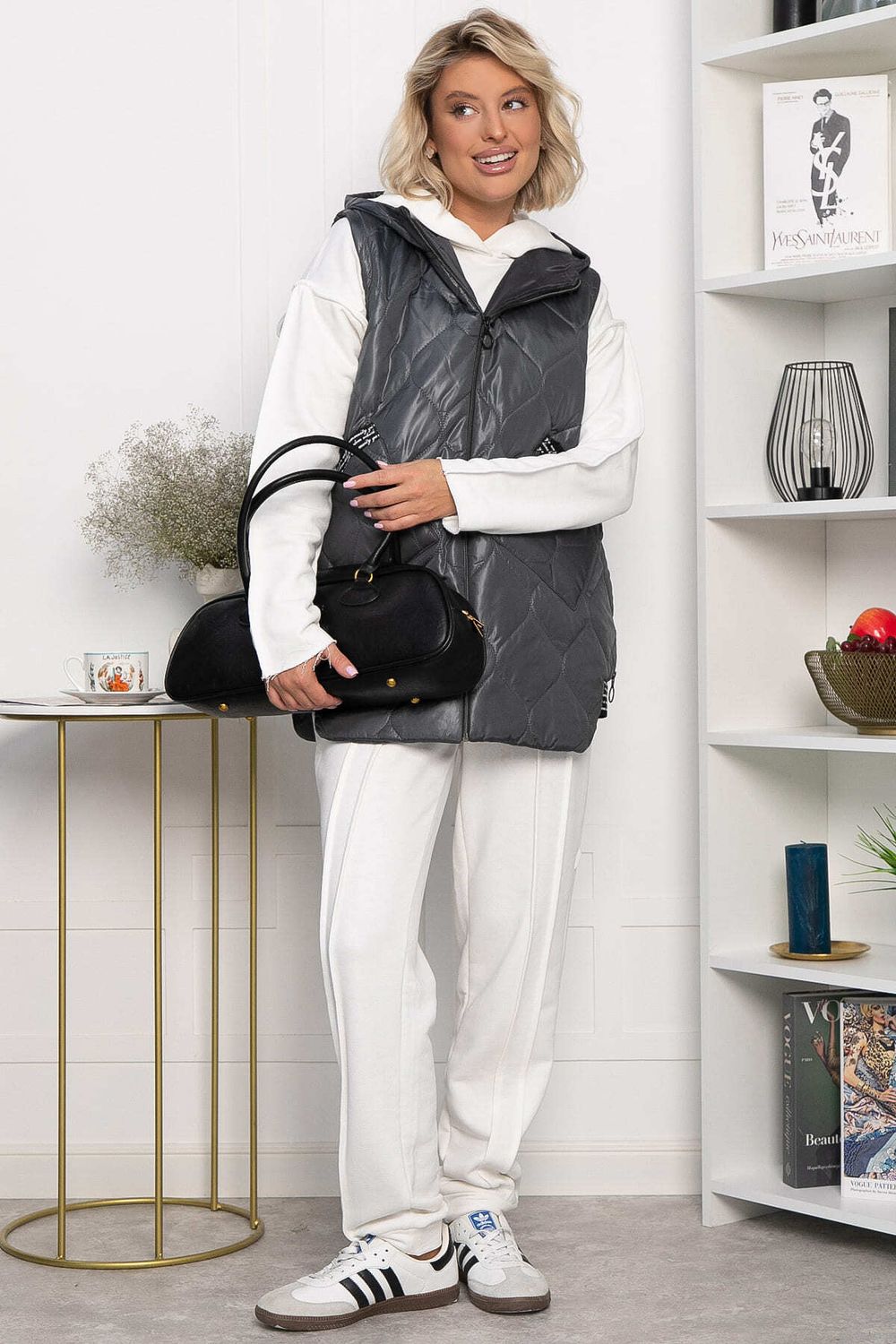 Жилет утепленный Дана Мур (графит) Б14310-18М LT Collection