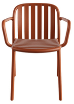 Кресло пластиковое Papatya Galata-K, янтарно-оранжевый