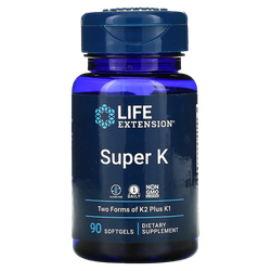 Life Extension Super K 90 softgels , Витамин К2
