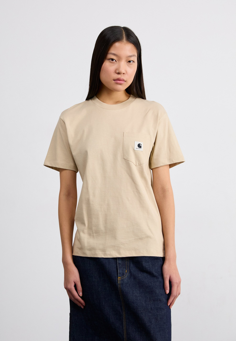 Carhartt WIP Базовая футболка - Бежевый