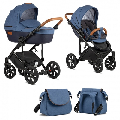 Коляска Tutis Viva Life 3 в 1 New 2019 BLUE INDIGO №076 (Синий)